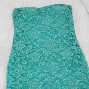 Turquoise strapless